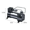 thumbnail image 3 of YZEGDCH Tire Inflator Portable Air Compressor,12V Double Cylinder DC High Power Vehicle Air Pump with Pressure Digital Display and Led Light and Auto Stop Function for Car,Motor,Bike,Ball, 3 of 6
