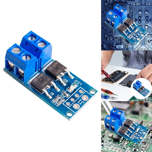 Módulo Accionamiento Interruptor MOSFET Alta Potencia S 15A MAX 30A para El Control Brillo La Lámpara