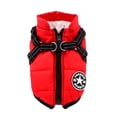 thumbnail image 2 of Chaqueta de invierno para perros con arnés Ropa de abrigo para perros Impermeable-rojo-M Sailing  Electrónica, 2 of 5