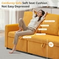 thumbnail image 5 of PPorfamilia 71'' 3-Seater Sofa, Modern Corduroy Sofa Deep Seat with Storage, Upholstered Couch for Living Room, Yellow, 5 of 8