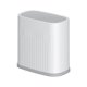 thumbnail image 2 of Cubo de basura pequeño Rectangular con tapa Soledad 15L Blanco, 2 of 10