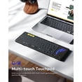 thumbnail image 4 of Teclado Bluetooth Samsers plegable con panel táctil negro, 4 of 9