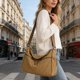 thumbnail image 1 of Women's Solid Color Crossbody Bag Commute Shoulder Bag Multi-Pocket Lightweight Casual Large Capacity Versatile Nylon Bag, 1 of 8