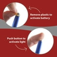 thumbnail image 2 of Stylus Pen- Capacitive Stylus, 3-in-1 Metal Pen, Multi-Function,Ballpoint Ink Pen,with LED Flashlight, for Touchscreen Devices, Tablets, iPads, iPhones, 5PK, Blue, 2 of 5