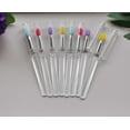 thumbnail image 5 of LORMAY Silicone Lip Brushes with Transparent Handles and Caps. Perfect Applicators for Cream Lip Mask, Eyeshadow, and Lipstick (8pcs, White), 5 of 7