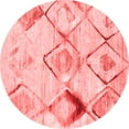 thumbnail image 1 of Ahgly Company Machine Washable Indoor Round Abstract Red Contemporary Area Rugs, 3' Round, 1 of 4