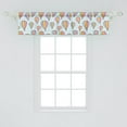thumbnail image 2 of Hot Air Balloon Window Valance Pack of 2, Pastel Colored Sky Vehicles Repetitive Print, Rod Pocket Curtain Valances Kitchen Bedroom, 2 Sizes, Pale Blue Multicolor, by Ambesonne, 2 of 2