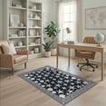 thumbnail image 2 of ODIKA Ocean Nautical Wave Seashell Border Bathroom Coral Reef Starfish Flowing Dynamic for Home Office, Gaming Room, Under Desk, Non-Slip Chair-Friendly, 2 of 7
