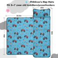 thumbnail image 5 of Monster Cartoon Truck Blue Pattern Teens Toddler Nap Mat with Pillow, Sleeping Mat Bag for Preschool Daycare 59"x22", 5 of 6