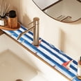 thumbnail image 2 of Yayeee Faucet Mat for Kitchen Sink 30" Diatomite Long Splash Guard Pad, Blue Sailboats, 2 of 7