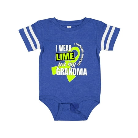 

Inktastic I Wear Lime for My Grandma Lymphoma Awareness Gift Baby Boy or Baby Girl Bodysuit