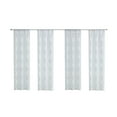 thumbnail image 3 of (2 pack) Mainstays Modern Geometric Embroidered Rod Pocket Sheer Curtains, Set of 4, Blue, 28" W x 84" L, 3 of 6