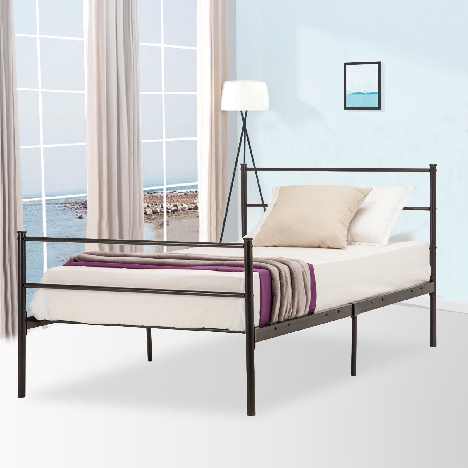 Mecor metal sale bed frame