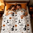 thumbnail image 5 of Halloween Fleece Blanket 51x39in Soft Flannel Throw for Couch Bed, Plush Cozy Blanket with Halloween Print, Lightweight Warm Decorations Gift by OVFUIZ, 5 of 9