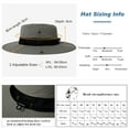 thumbnail image 6 of TOP-EX Oversize XL XXL Large Wide Brim Waterproof UPF 50+ Sun Hat Summer Travel Fishing Hiking Fisherman Chin Strap Gray Large, 6 of 7