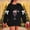 Black, variant on Ugly Sweaters for Women Christmas Graphic Oversized Sweatshirts Fleece Funny Pullover Party Holiday Tops with Bows