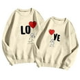 thumbnail image 3 of Couple Sweatshirts Womens Sweatshirts No Hood Valentines Day Couple Sweatshirts Mens Sweatshirts Unisex Graphic Print Crewneck Pullover Soft Casual Long Sleeve Hoodless Top, 3 of 4