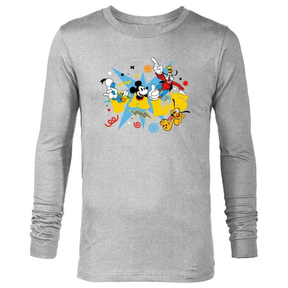 Disney Mickey Donald Goofy and Pluto Pals - Long Sleeve T-Shirt for Men - Customized-Athletic Heather