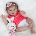 thumbnail image 3 of Muñeca Reborn WOOROY, niña realista de 45 cm con cuerpo pesado, 3 of 8