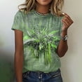 thumbnail image 2 of Dyegold Printed T Shirts For Women Short Sleeve Round Neck Vintage Graphic Tee Shirts Summer Casual Loose Fit Tops Blouses, 2 of 5
