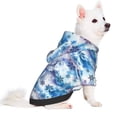 thumbnail image 2 of Honeii Icy Blue Snowflakes Print Small Dog Hoodies Pet Hooded Sweatshirts Fall Winter Puppy Cat Sweaters Warm Clothes for Small Dogs Outfits Costume-X-Large, 2 of 7