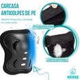 thumbnail image 3 of SET DE PROTECCIÓN INFANTIL PARA PATINAJE, SCOOTER Y BICICLETA – RODILLERAS, CODERAS Y MUÑEQUERAS CON CARCASA ANTIGOLPES Y MALLA TRANSPIRABLE – COMODIDAD Y SEGURIDAD PARA NIÑOS Y NIÑAS - COLOR NEGRO, 3 of 10