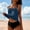 Swimwear-349Dark Blue, variant on Xdegoge One Piece Swimsuit Women Athletic Scoop Neck Sleeveless Color Block Boyshorts Romper Modest Tummy Control Bathing Suits Swimming Summer Vacation