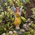 thumbnail image 5 of Miniature Resin Fairy Garden Figurines, Enchanted Fairy Statues for Terrarium, Plants Pot, and Yard Decor, Magical Outdoor Ornaments, 5 of 6
