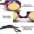 thumbnail image 2 of HD anti-fog and anti-ultraviolet electroplating swimming goggles professional swimming equipment-red, 2 of 5
