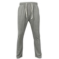 thumbnail image 4 of Alkepwun Sweatpants for Men 100% Cotton Elastic High-Waisted Drawstring Straight Legs Athletic Pants Summer Lightweight Casual Loose Beach Pant with Pockets, 4 of 9