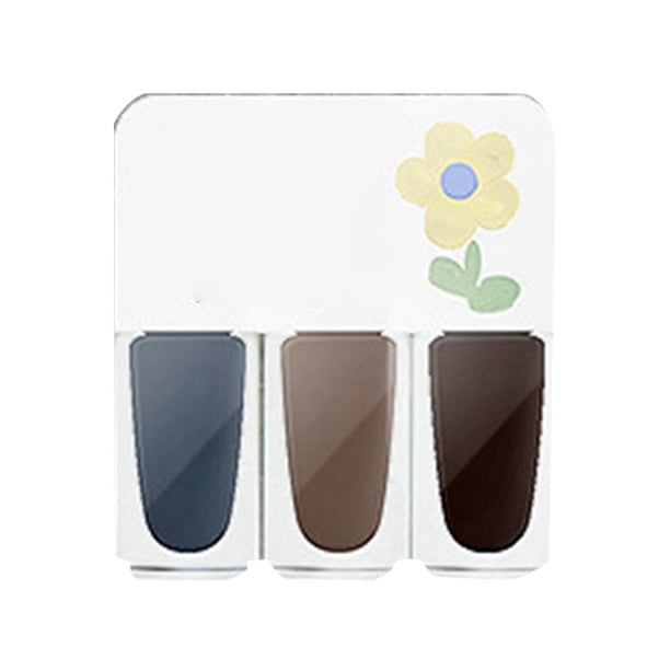 Esmalte de uñas de tres colores, sin horneado, secado rápido, set duradero, desprendible, a base de agua, manicura, 1 ml