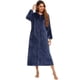 thumbnail image 5 of Batas Ropa de casa para mujer Pijamas Bata de baño de punto acanalada con bolsillo elástico hasta la rodilla Pijamas de mujer, 5 of 8