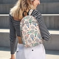 thumbnail image 3 of Ratiio Cute Tennis Racket Print Canvas Backpack for Women & Men Retro Aesthetic Rucksack Basic Backpack for High School/College Students Travel Laptop Bag, 3 of 5