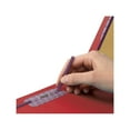 thumbnail image 2 of Smead® Pressboard Classification Folder with SafeSHIELD Fastener, 1 Divider, Letter Size, 100% Recycled, Bright Red, 2 of 2