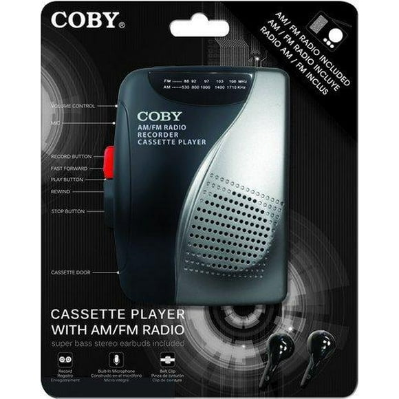 Coby Cvr-28-Blk Am/FM Enregistreur de Cassettes avec Stéréo