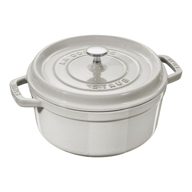STAUB La Cocotte Cocotte Ronde en Fonte 5,25 L, Truffe Blanche