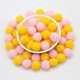 thumbnail image 3 of Mini pompones de espuma de poliéster de 15 mm, 144 piezas de bolas esponjosas, mezcla de colores, pompones suaves para niños, manualidades creativas, decoración navideña, 3 of 4