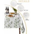 thumbnail image 5 of Green Leaves Suqare Tablecloth - 60 x 60 Inch, Summer Botanical Elegant Farmhouse Waterproof & StainResistant Tablecloth, Washable Oil-proof Table Cover for Dining/Party/Wedding/Camping/Buffet, 5 of 9