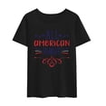 thumbnail image 2 of Women Summer T-Shirts Top Tees All American Nurse Print Short Sleeve Casual Lady T-Shirt For Women, 2 of 5