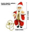 thumbnail image 3 of SDJMa Electric Santa Claus Climbing Ladder, Creative Climbing Up and Down Santa Claus Plush Doll with Music Xmas Ornament for Party Home Door Wall Decoration, 3 of 9