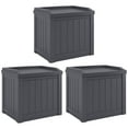 thumbnail image 1 of Suncast Coffre de Terrasse Extérieur de 22 Gal pour Petit Patio avec Siège de Rangement (Lot de 3), 1 of 11