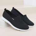 thumbnail image 4 of Womens Slip-On Shoes Breathable Mesh Casual Walking Shoes Lightweight All-Day Comfort for Errand Running Black,Size 42, 4 of 9