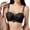 Black, variant on Push Up Bras for Women Elegant Satin Adjustable Spaghetti Strap Anti Sagging Lifting Bra