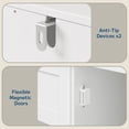 thumbnail image 5 of Sideboard Buffet Cabinet,Asofer Storage Coffee Bar Cabinet with Drawers, Kitchen Pantry Storage with Doors and Shelves for Kitchen and Living Room,White, 5 of 9