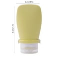 thumbnail image 3 of JGJJUGN 60ml Travel Size Empty Plastic Bottles Set for Shampoo and Soap, Portable Flip-Top Containers, Reusable Silicone Liquid Dispenser, 3 of 6