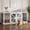 White, variant on Jableast 94.6" Large Double Dog Crate Furniture, Wooden Dog Kennel with Double Doors & Divider, Indoor Pet House for 2 Medium or Large Dogs, White