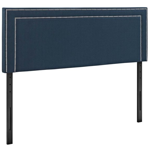 Hawthorne Collection Fabric Upholstered King Headboard in Azure