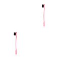 thumbnail image 4 of Seitruly Mango de cepillo para cejas Spoolie Foundation Shaping Eyeliner Pinceles para cejas multicolores Herramienta de maquillaje para ahorrar espacio Rosado 2piezas Seitruly  CBP383563, 4 of 6