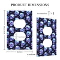 thumbnail image 3 of Kdxio crystal Skull Decorator Light Switch or Receptacle Outlet Wall Plate Decorator Wall Plate Child Safe Outlet Cover-Style S, 3 of 6