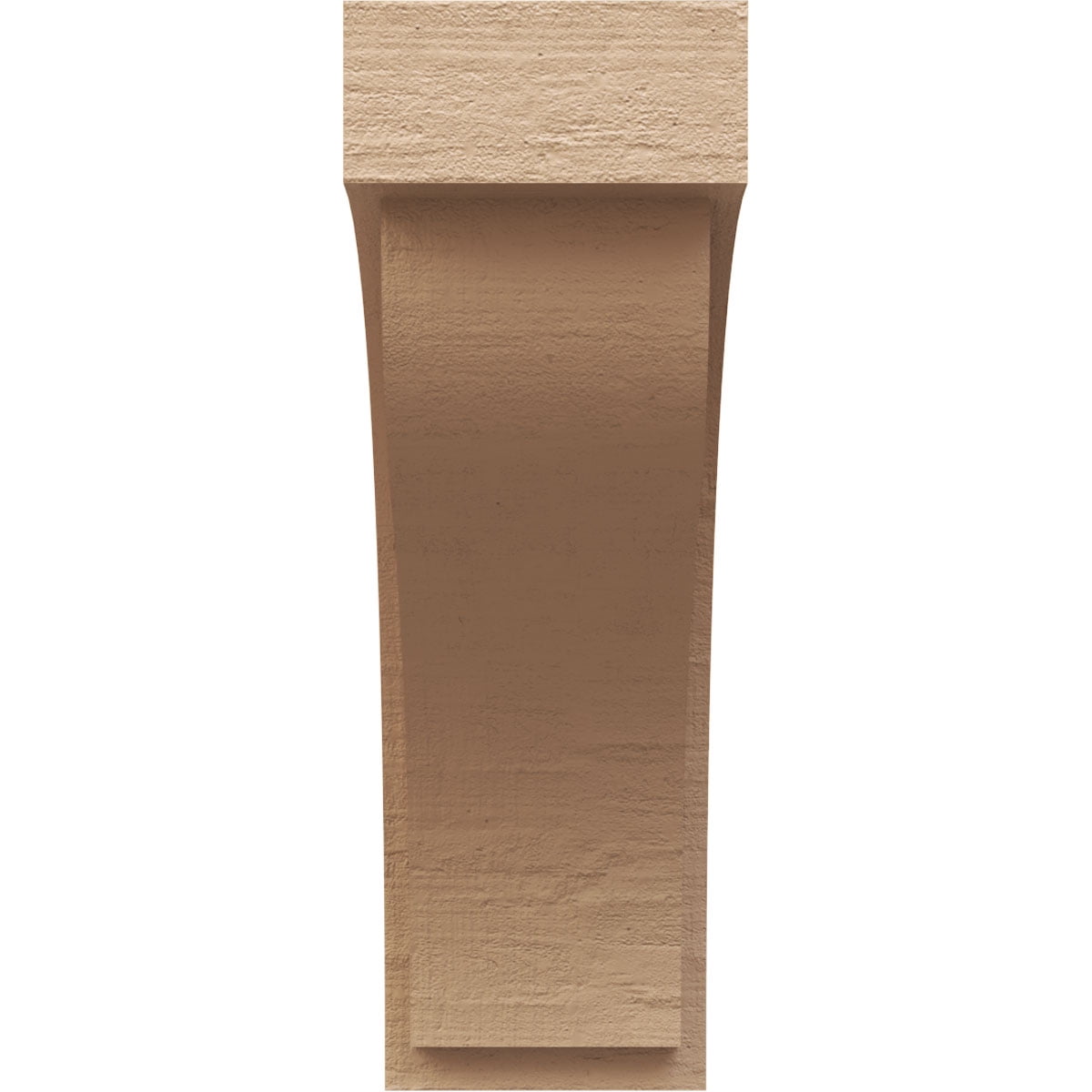 12"W x 24"D x 36"H Classic Helena Rough Cedar Woodgrain TimberThane Corbel, Primed Tan